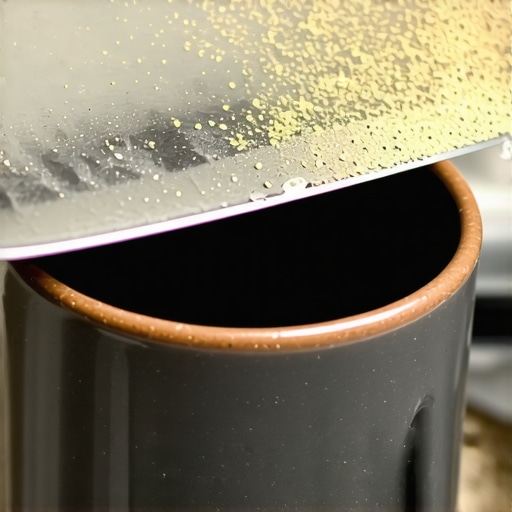 Prikaz pravilnog ugla za oštrenje noža koristeći keramičku šolju