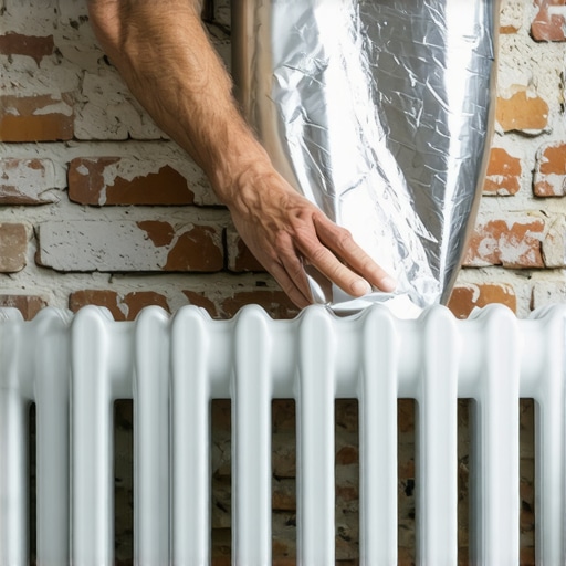 Instalacija termo folije iza radijatora za uštedu energije