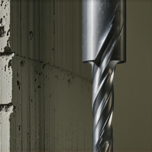 Pravilna tehnika bušenja betona SDS-Plus burgija u betonu sa vidljivom prašinom