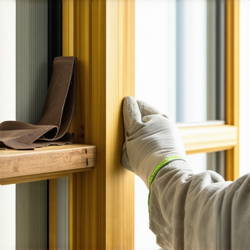 Detaljan prikaz lepljenja EPDM gumene trake na prozor radi uštede energije