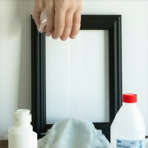 Nanošenje akrilne trake na ram za slike za montiranje bez rupa