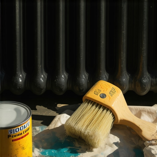 Brušenje i priprema metalnog radijatora za nanošenje nove boje