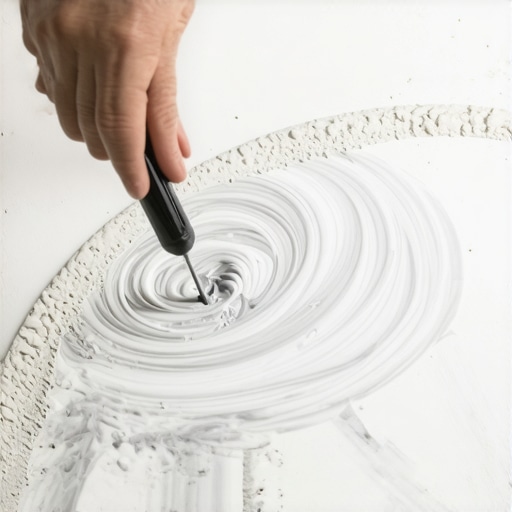 Detaljan prikaz mešanja crnog pigmenta u beli beton za mermerni efekat