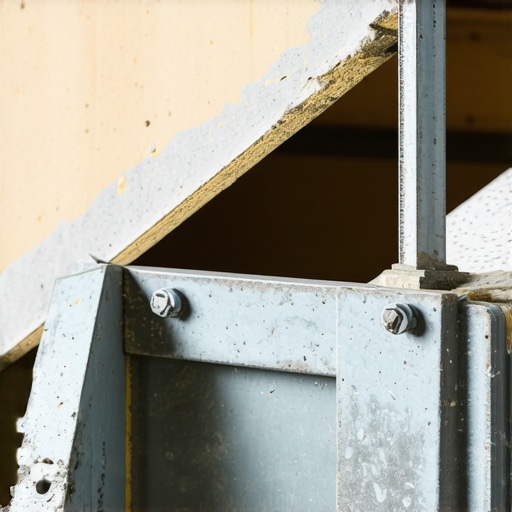 Detaljan prikaz metalnog tipla koji se širi iza gipsane ploče za maksimalnu nosivost