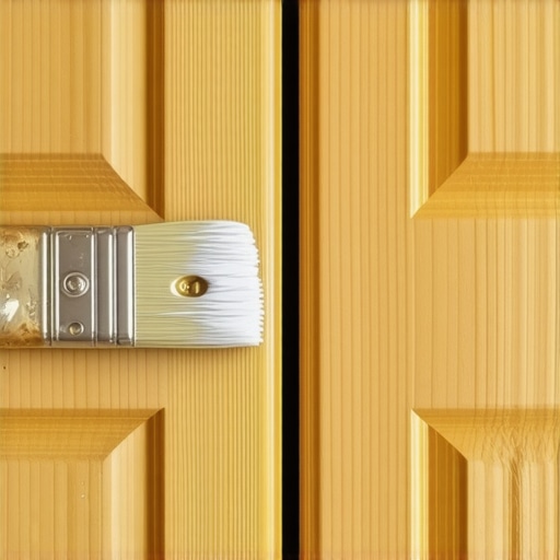 Detaljan prikaz nanošenja boje na kuhinjski element vrhunskom četkom