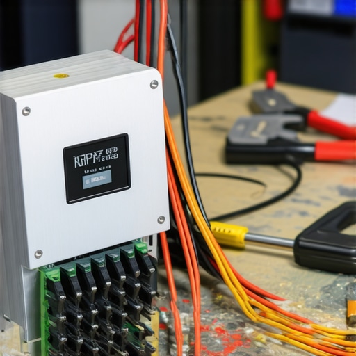 MPPT kontroler sa debelim bakarnim kablovima u DIY radionici