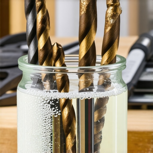 Restauracija burgija pomoću sirćeta Zardale burgije u tegli sa sirćetom tokom procesa čišćenja