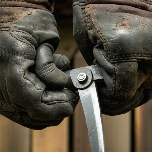 Detaljan prikaz oštrenja metalnih makaza za živicu u radionici