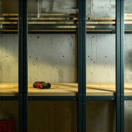 Čelične DIY police u podrumu sa OSB pločama