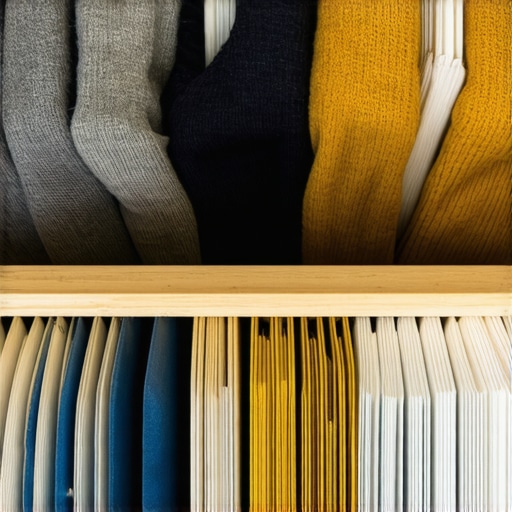 Savršeno organizovana fioka sa džemperima Vertikalno slaganje džempera za uštedu prostora u ormaru
