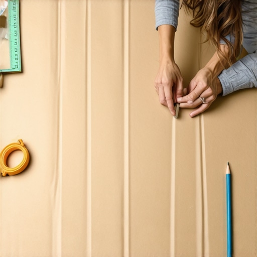 Savršeno planiranje galerije slika na papirnom šablonu Postavljanje ramova za slike u krug na papirnom šablonu na podu