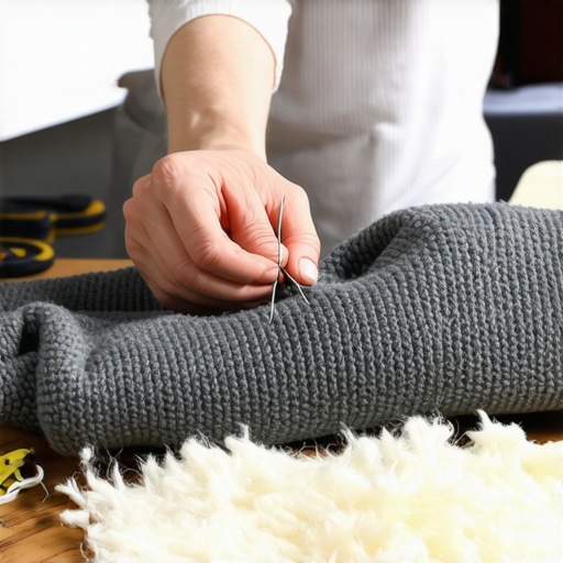 Šivenje rukava džempera za krevet za psa Ručno šivenje vunenog džempera debelim koncem za izradu kreveta za ljubimca