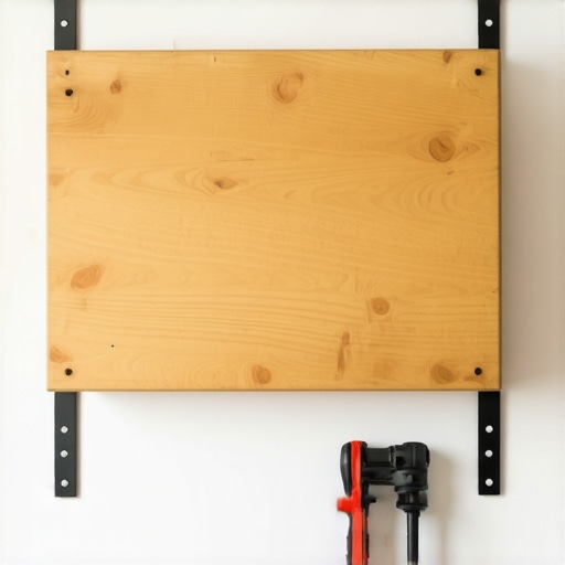 Detaljan prikaz montiranog sklopivog stola od borovine u malom stanu