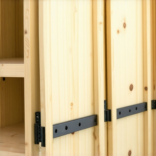 Detaljan prikaz montaže sklopivog stola u ormaru sa klavirskim šarkama