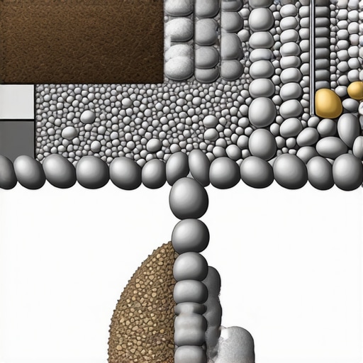 Dijagram slojeva za stazu od rečnog kamena sa drenažom i geotekstilom