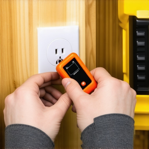 Osoba proverava napon u zidu multimetrom pre ugradnje pametne utičnice