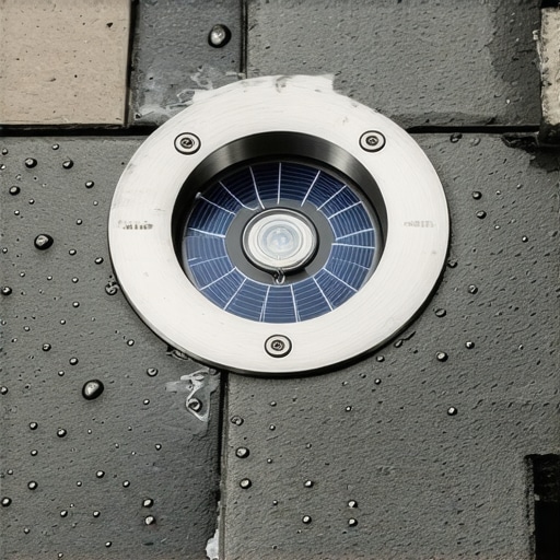 Detaljan prikaz ugradnje solarne svetiljke u pod terase