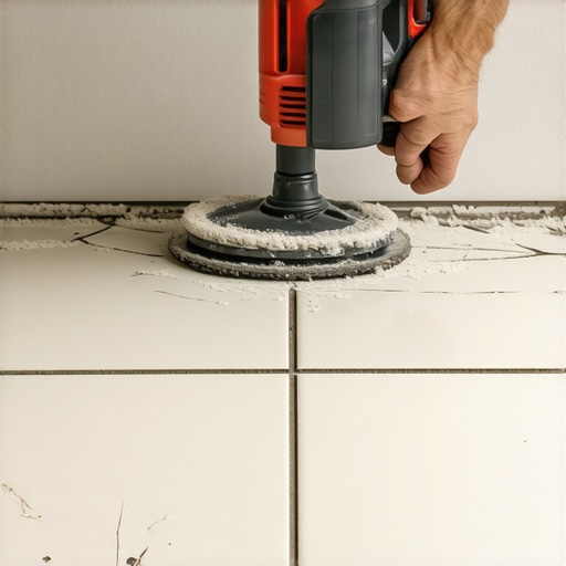 Ručno uklanjanje fugne dletom i usisivačem