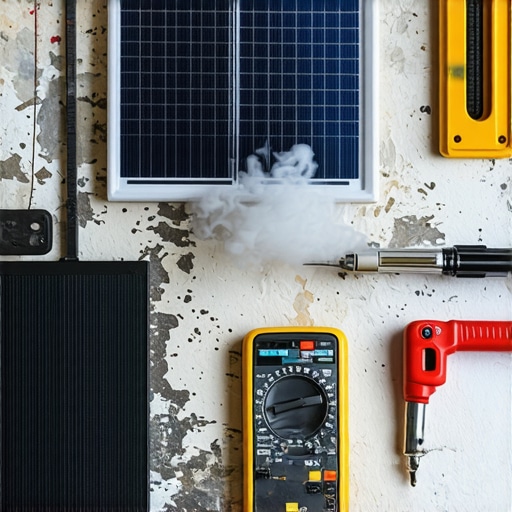 Detaljan prikaz zamene solarnog panela na staroj baštenskoj lampi u radionici