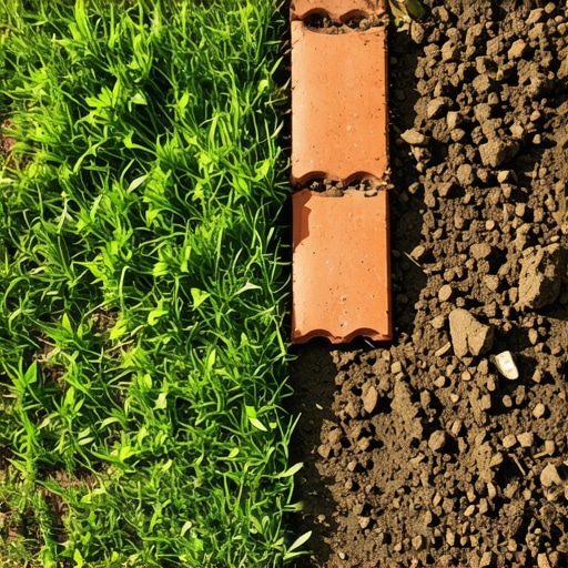 Ivice travnjaka napravljene od recikliranog starog crepa