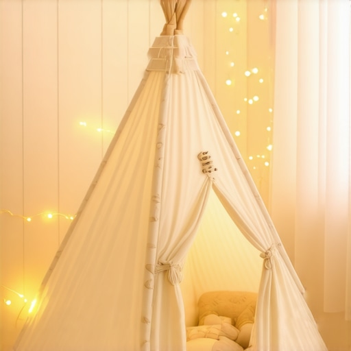 Uradi sam dečiji šator od letvica Ručno napravljen dečiji šator od drvenih letvica i starog čaršava u sobi