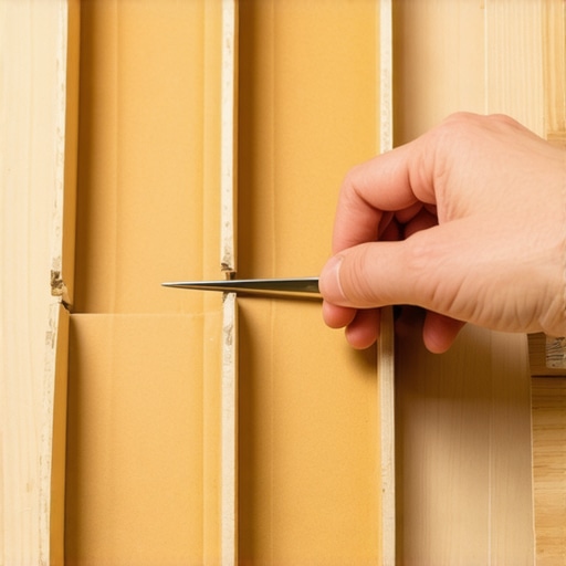 Kuhinjska fioka organizovana pomoću kartonskih pregrada i skalpela