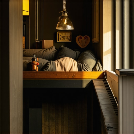 Visoke police i DIY galerija u malom stanu sa visokim plafonima