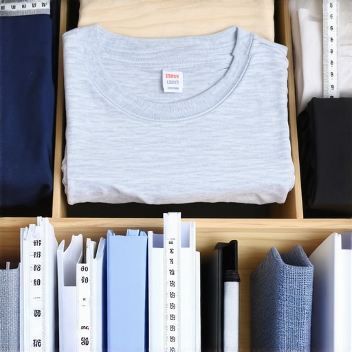 Organizovan garderober sa vertikalno složenom odećom