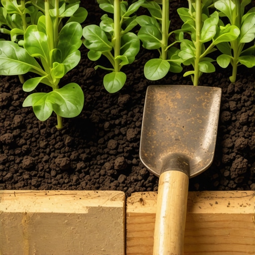 Visoka leja od drveta sa mladim povrćem Uradi sam visoka leja od dasaka sa sadnicama povrća i bogatom zemljom