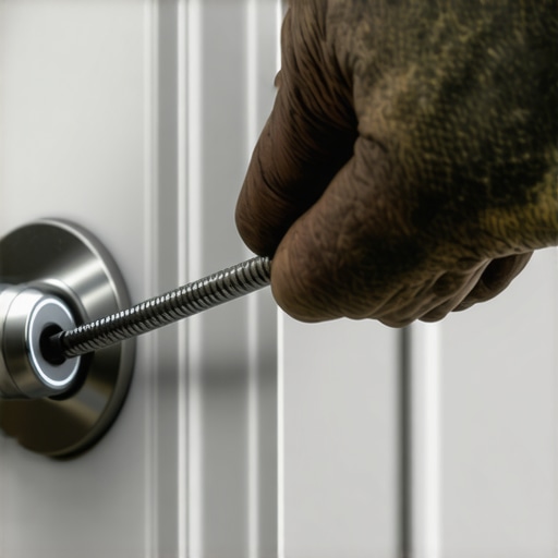 Detaljan prikaz popravke kvake na vratima imbus ključem