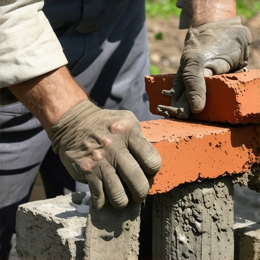 Zidanje visoke leje od cigala Detaljan prikaz zidanja baštenske leje od crvene cigle sa malterom