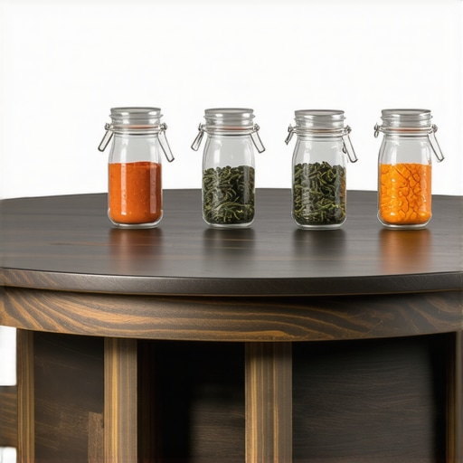 Drvena rotaciona tacna sa čeličnim ležajevima za organizaciju kuhinje