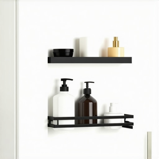 Organizacija kupatila pomoću magnetnih polica na vratima bez bušenja