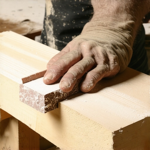 Brušenje jelove letve za DIY projekat police u hodniku