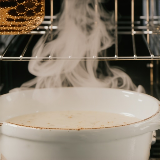 Pasta od sode bikarbone unutar prljave rerne sa činijom sirćeta