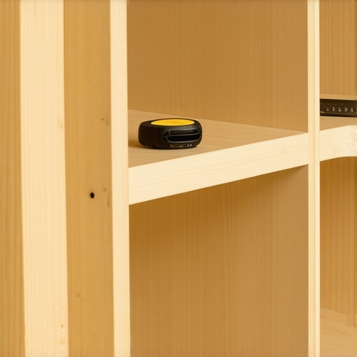 Detaljan prikaz dubokih drvenih polica u špajzu sa izvlačnim kutijama od šperploče