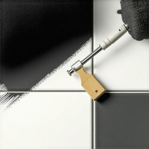 Nanošenje epoksidne boje na kuhinjske pločice valjkom