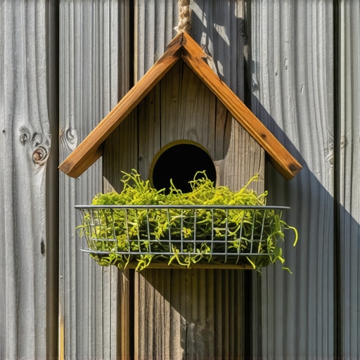 Uradi sam kućica za ptice napravljena od metalne cediljke za sudove sa prirodnom izolacijom