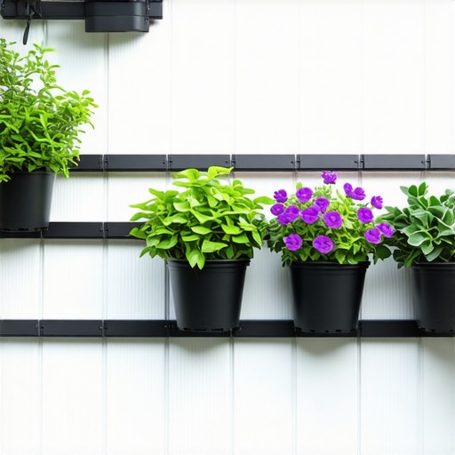 Vertikalna bašta sa saksijama na balkonu za privatnost